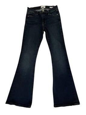 FRAME Le High Flare Jeans 27 High Rise Dark Wash Bell Bottom Retro Chic